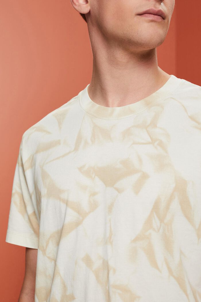 Tričko s kulatým výstřihem ke krku, 100% bavlna, SAND, detail image number 2
