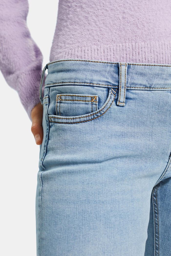 Skinny džíny s nízkým pasem, BLUE LIGHT WASHED, detail image number 4