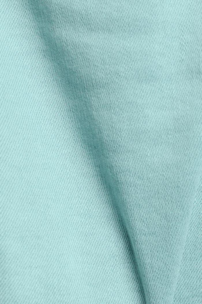 Minisukně z bavlny a streče, AQUA GREEN, detail image number 6