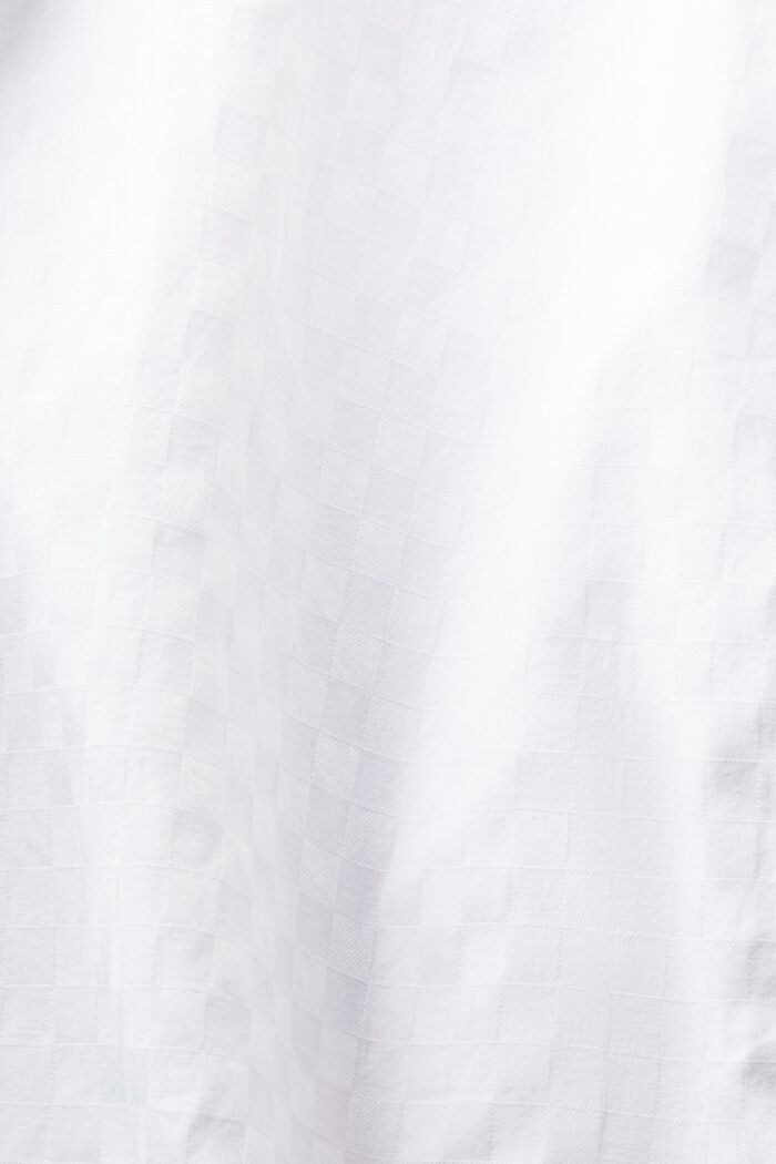 Bavlněná žakárová košile, WHITE, detail image number 5