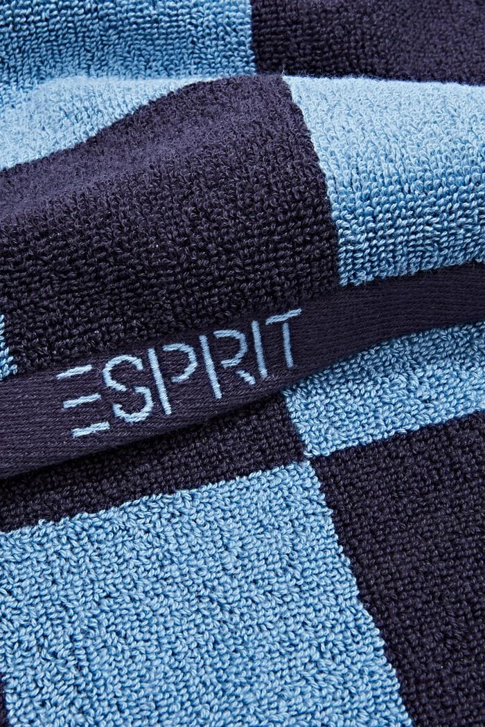 Ručník s károvaným vzorem, 100% bavlna, NAVY BLUE, detail image number 1