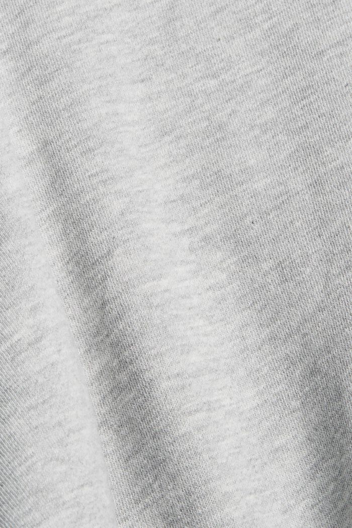 Oversize mikina z bio bavlny, LIGHT GREY, detail image number 4