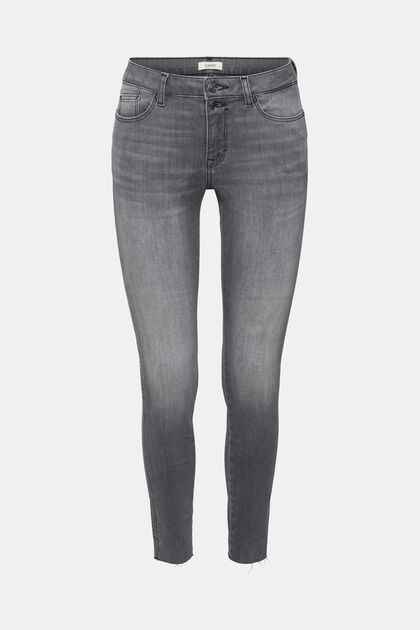 Skinny džíny s vysokým pasem, GREY MEDIUM WASHED, overview