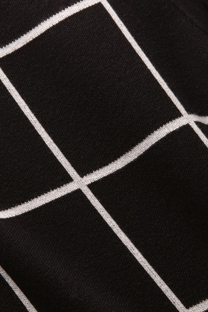 Midi šaty bez rukávů, z žakárové pleteniny, BLACK, detail image number 6