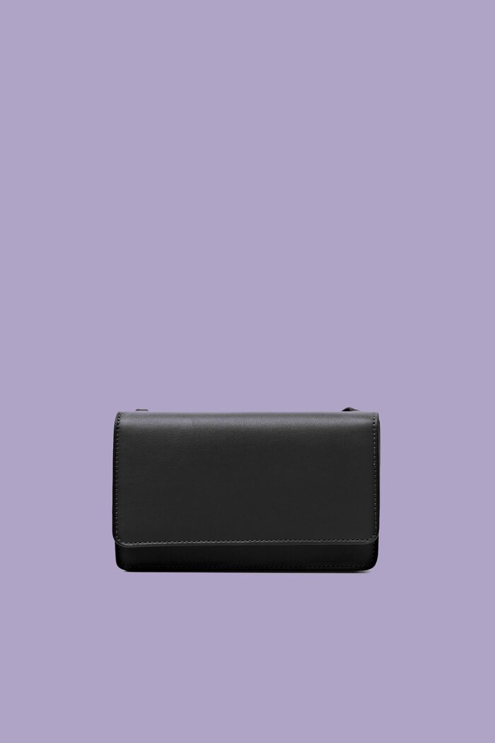 Crossbody kabelka s klopou, BLACK, detail image number 0