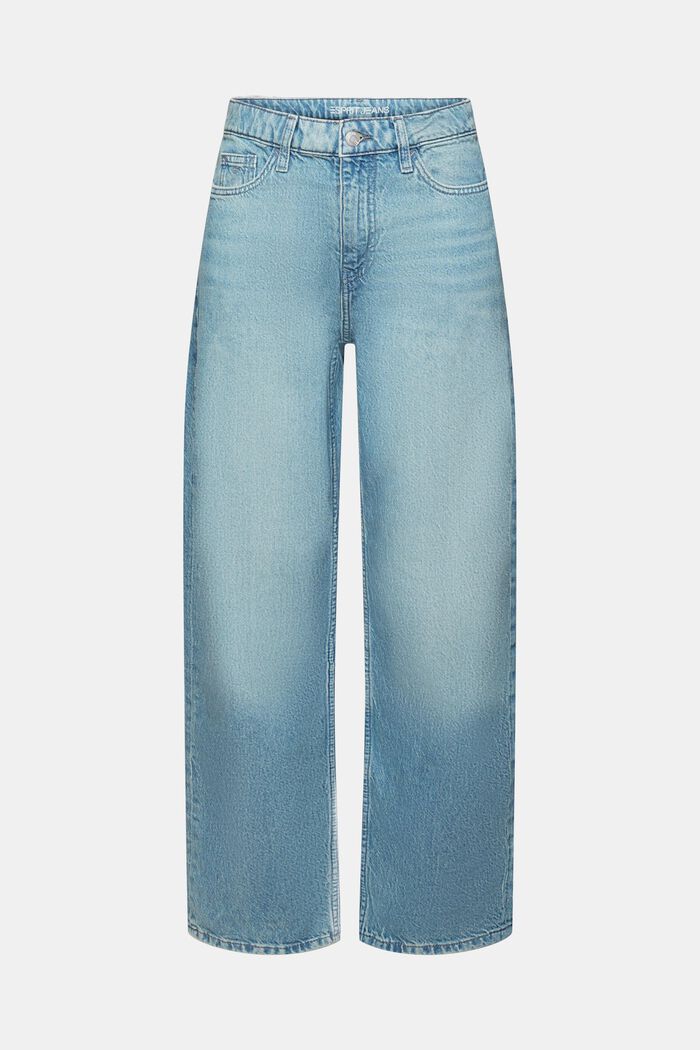Volnější retro džíny s vysokým pasem, BLUE LIGHT WASHED, detail image number 6