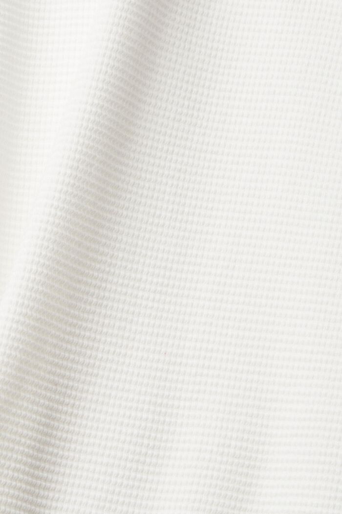 Texturované tričko s dlouhým rukávem, OFF WHITE, detail image number 5