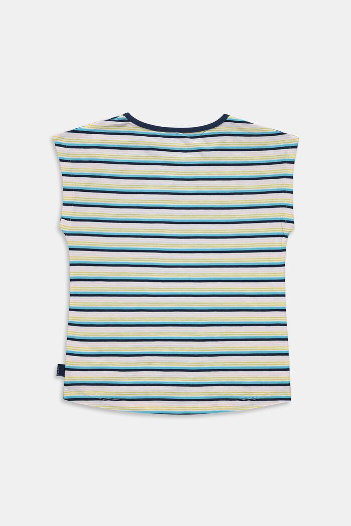Tričko s pruhy, 100% bavlna, PETROL BLUE, detail image number 1