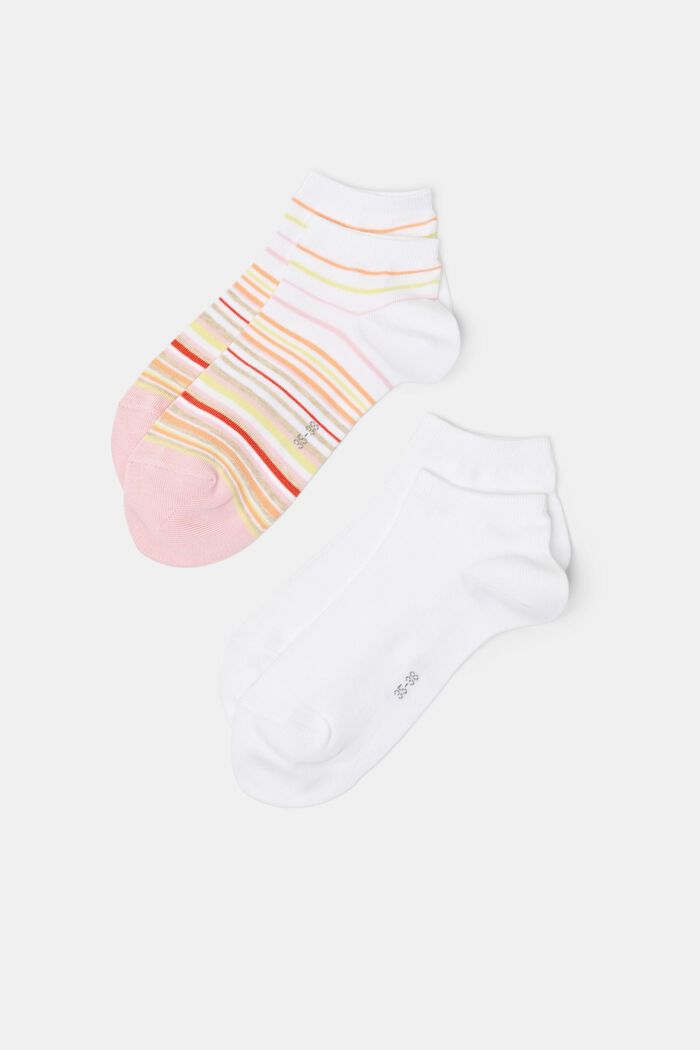 2 páry ponožek z bio bavlny, ROSE/WHITE, detail image number 0