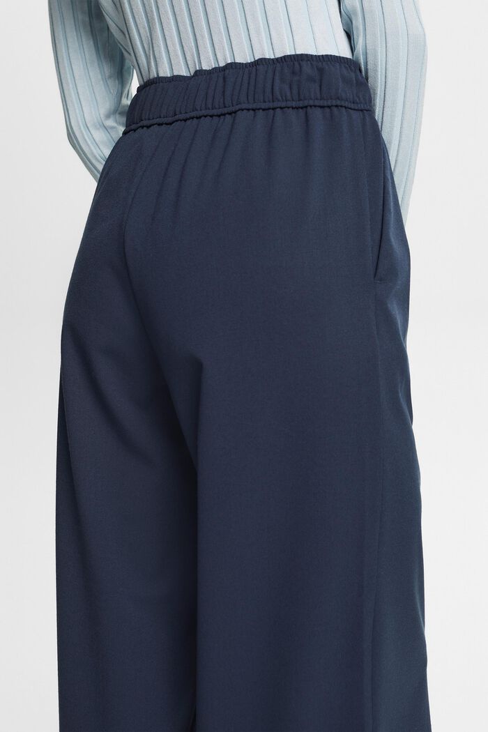 Kalhoty se širokými nohavicemi, bez zapínání, PETROL BLUE, detail image number 4