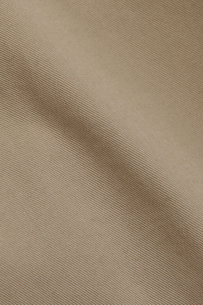 Šortky z bio bavlny, LIGHT BEIGE, detail image number 4