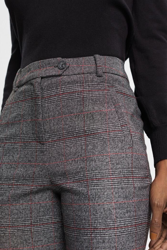 Kárované kalhoty s vysokým pasem, ANTHRACITE, detail image number 2