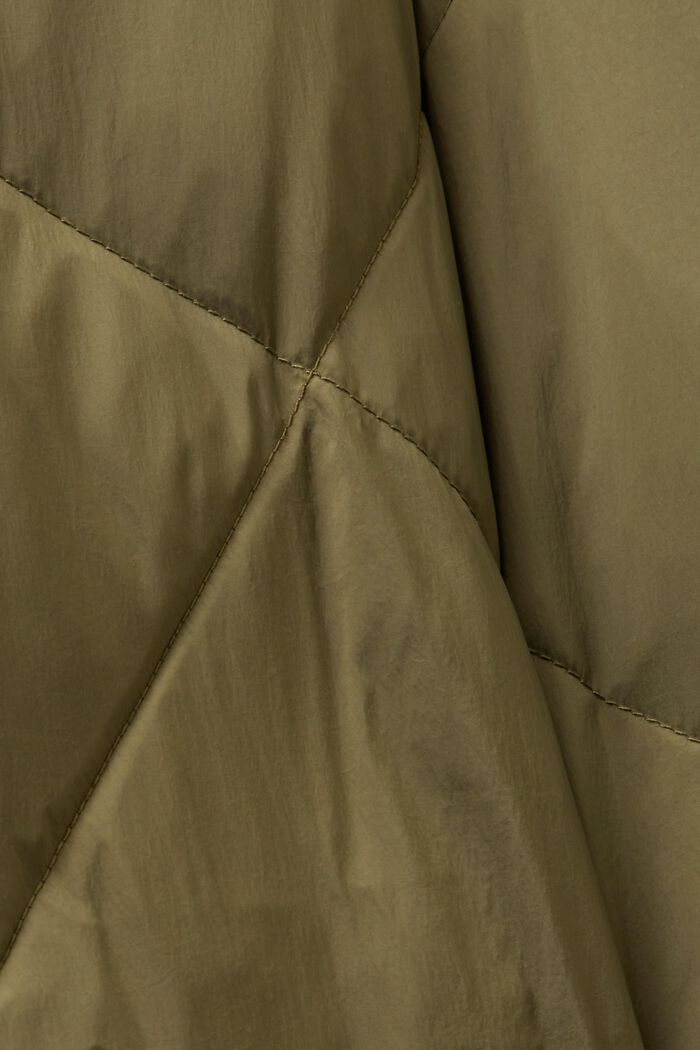 Kabát z prachového peří, KHAKI GREEN, detail image number 5