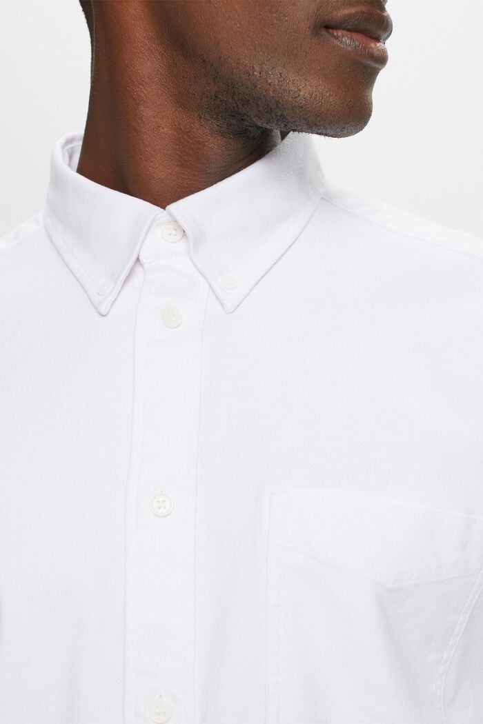 Keprová košile se střihem Regular Fit, WHITE, detail image number 3