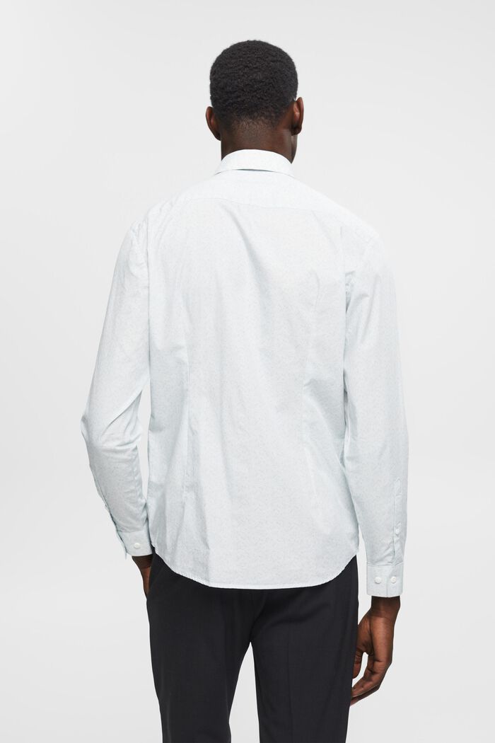 Vzorovaná bavlněná košile Slim Fit, WHITE, detail image number 3