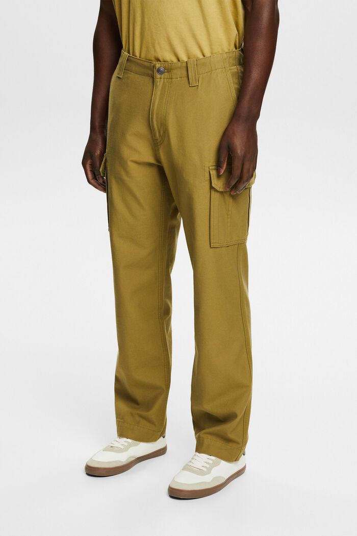 Cargo kalhoty s rovnými nohavicemi, OLIVE, detail image number 0