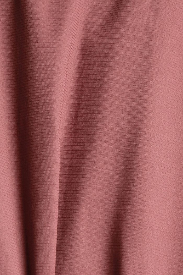 Bluzon ze směsi s bio bavlnou, DARK OLD PINK, detail image number 4