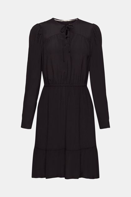 Mini šaty s malou vázačkou, BLACK, overview