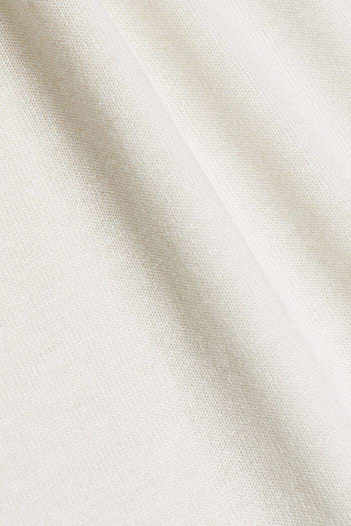Žerzejové tričko z materiálu LENZING™ ECOVERO™, OFF WHITE, detail image number 4
