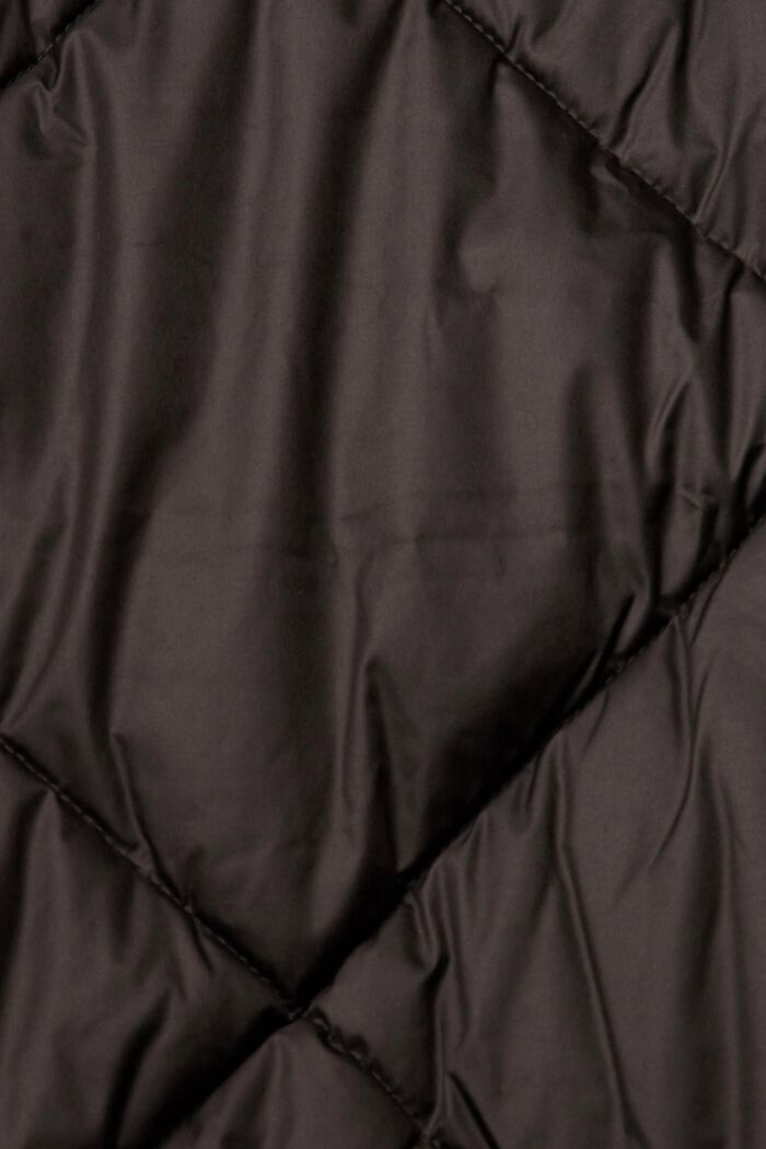 Prošívaná vesta s dlouhým střihem, BLACK, detail image number 1