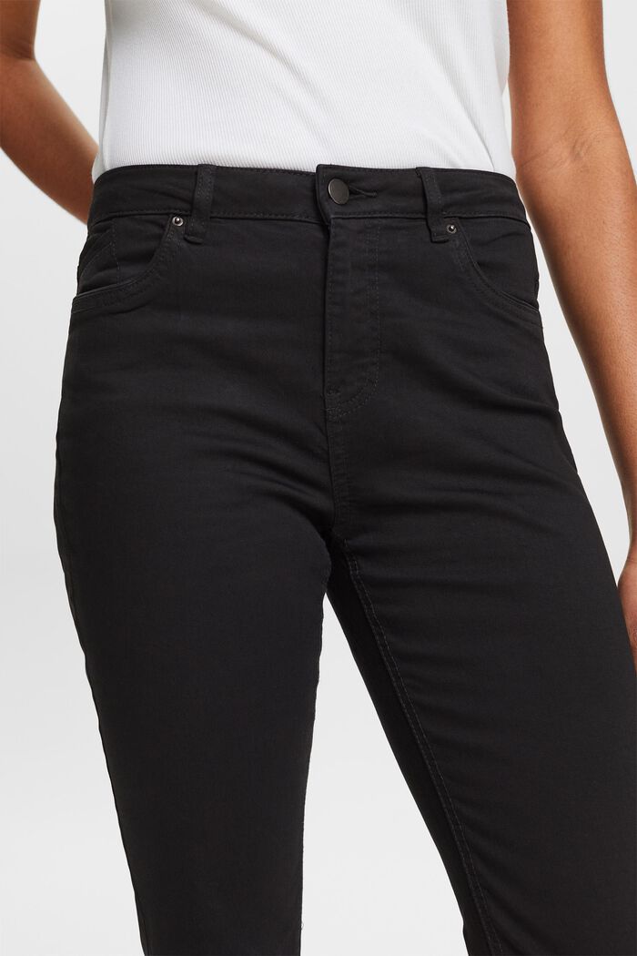 Capri kalhoty z bio bavlny, BLACK, detail image number 4