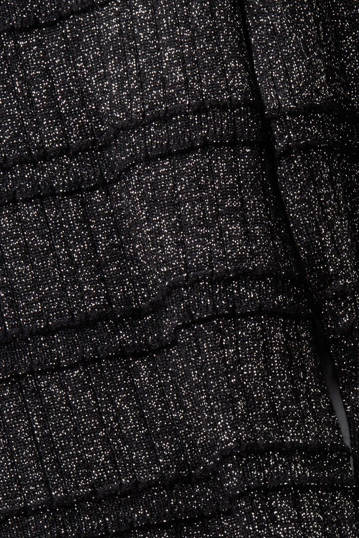 Třpytivý svetr s kulatým výstřihem, LENZING™ ECOVERO™, BLACK, detail image number 5