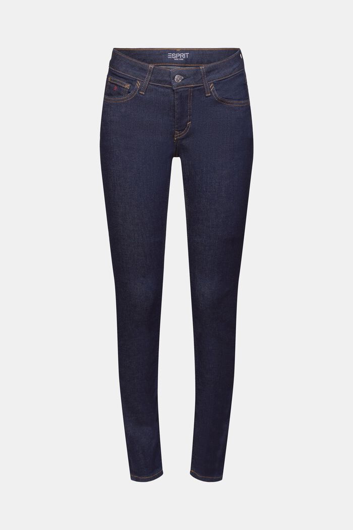 Skinny džíny se střední výškou pasu, BLUE RINSE, detail image number 6