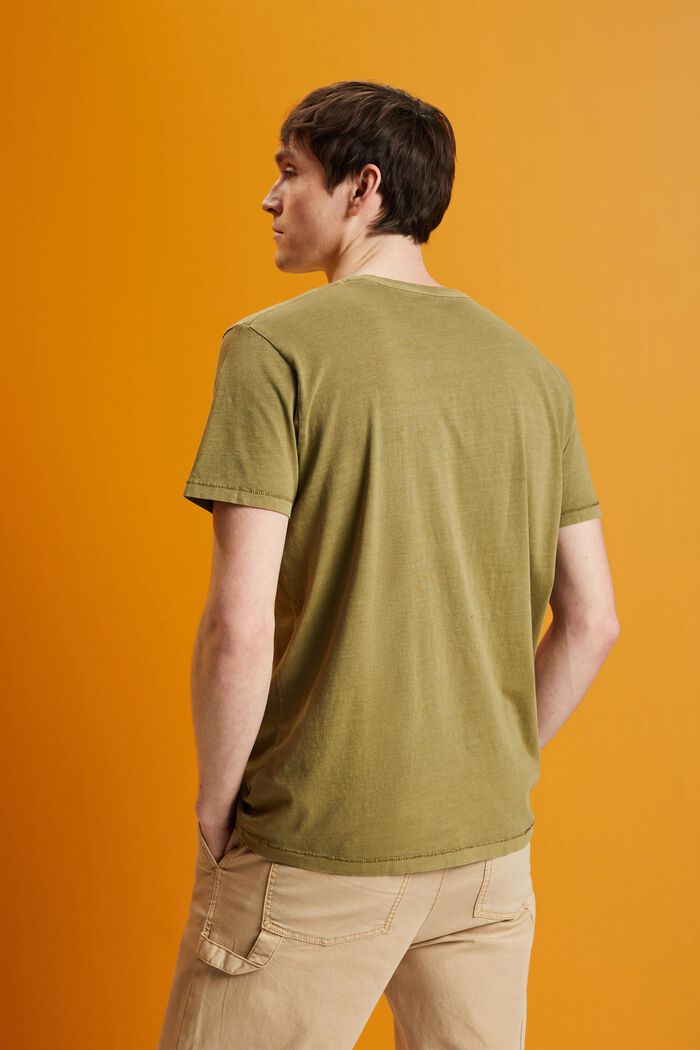 Seprané tričko, 100% bavlna, OLIVE, detail image number 3