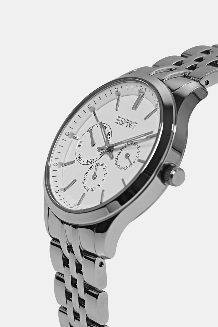 Multifunkční hodinky s článkovým náramkem, SILVER, detail image number 1