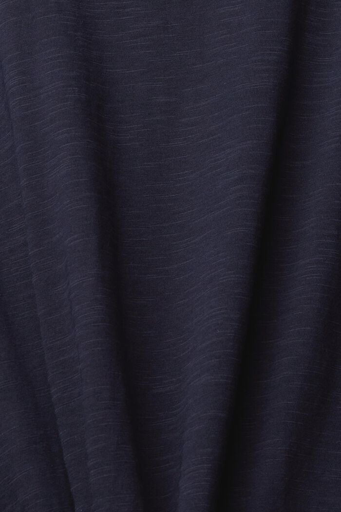 Žerzejové tričko, 100 % bavlna, NAVY, detail image number 1