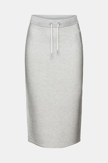 Midi sukně z teplákoviny
