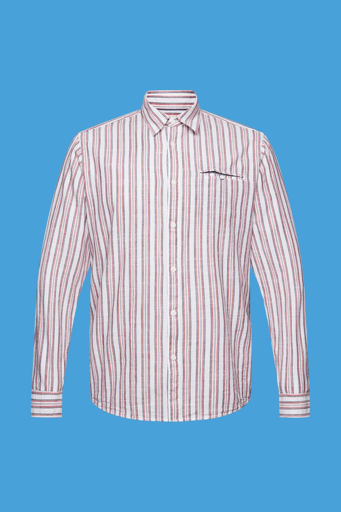 Pruhovaná bavlněná košile, NEW WHITE, detail image number 5