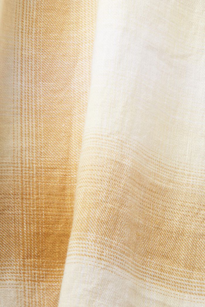 Kostkovaná košile, tartan, směs bavlny a konopí, ICE, detail image number 6