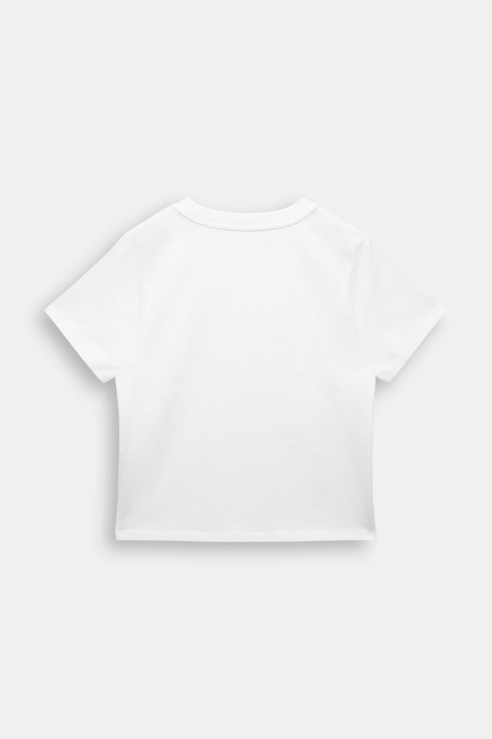 Bavlněné tričko s grafickým potiskem, WHITE, detail image number 3