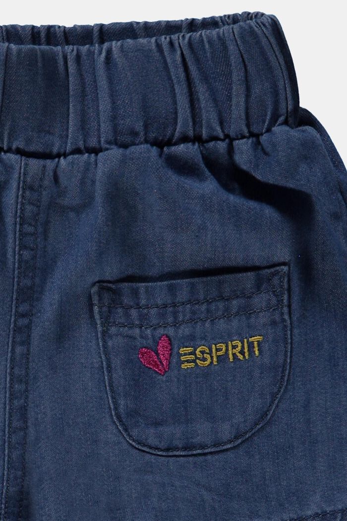 Lehké džínové šortky s pasem na gumu, BLUE MEDIUM WASHED, detail image number 2