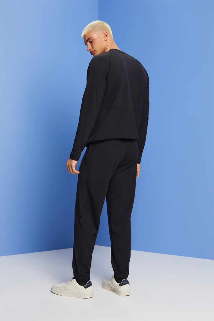 Teplákové kalhoty, LENZING™ ECOVERO™, BLACK, detail image number 3