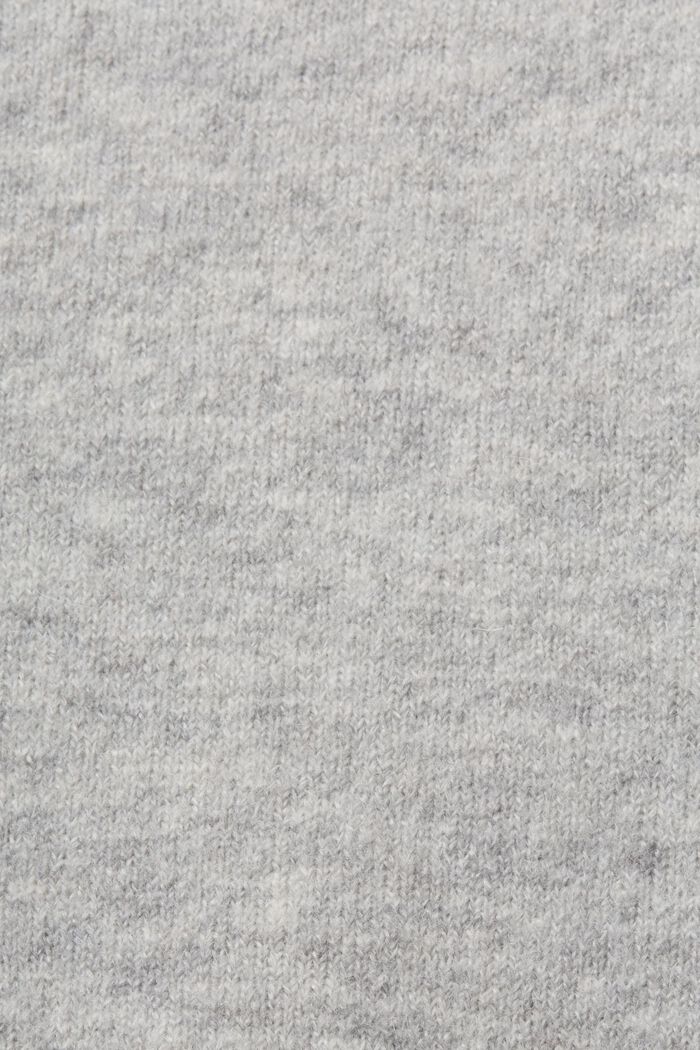 Prodloužený kardigan z vlněné směsi, LIGHT GREY, detail image number 6
