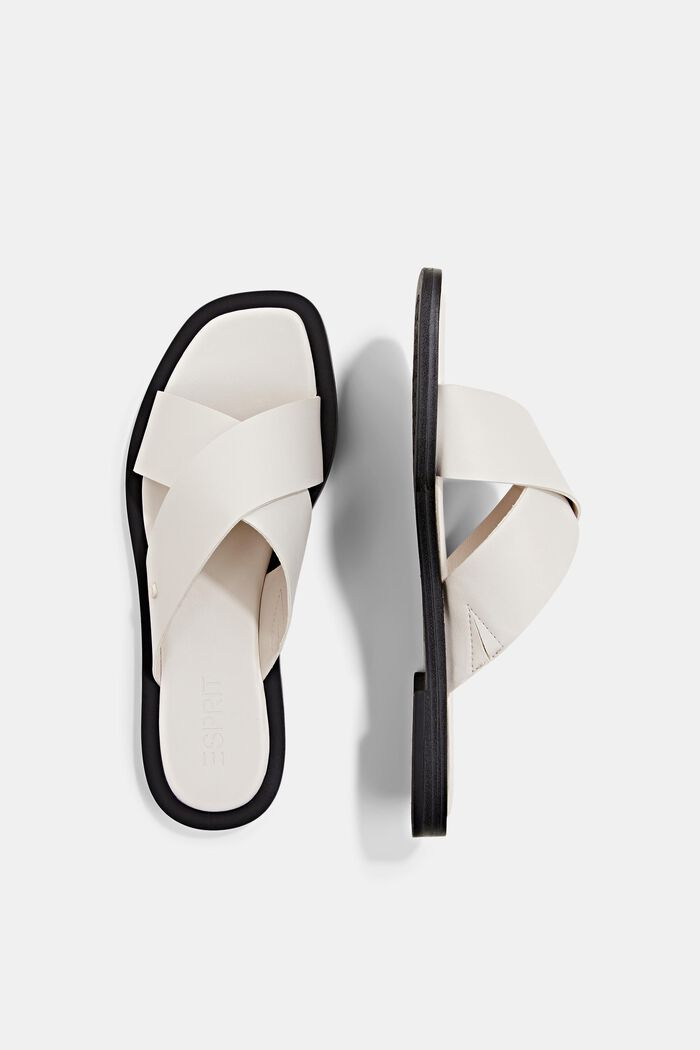 Pantoflíčky s překříženými pásky, OFF WHITE, detail image number 1