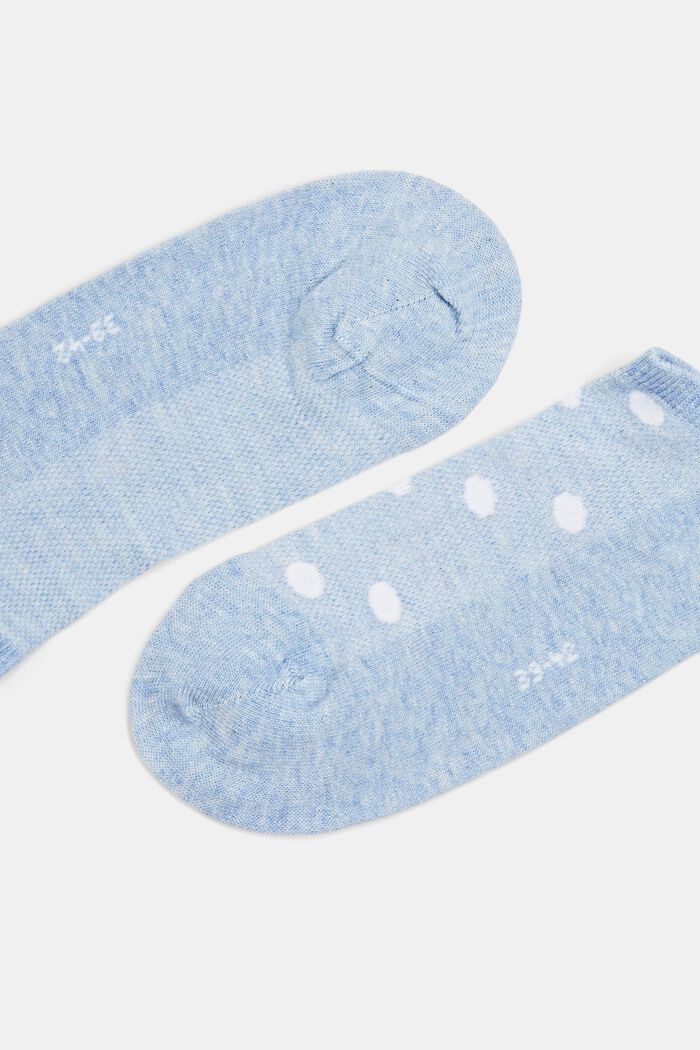 2 párů ponožek do tenisek se síťovinou, bio bavlna, JEANS, detail image number 1