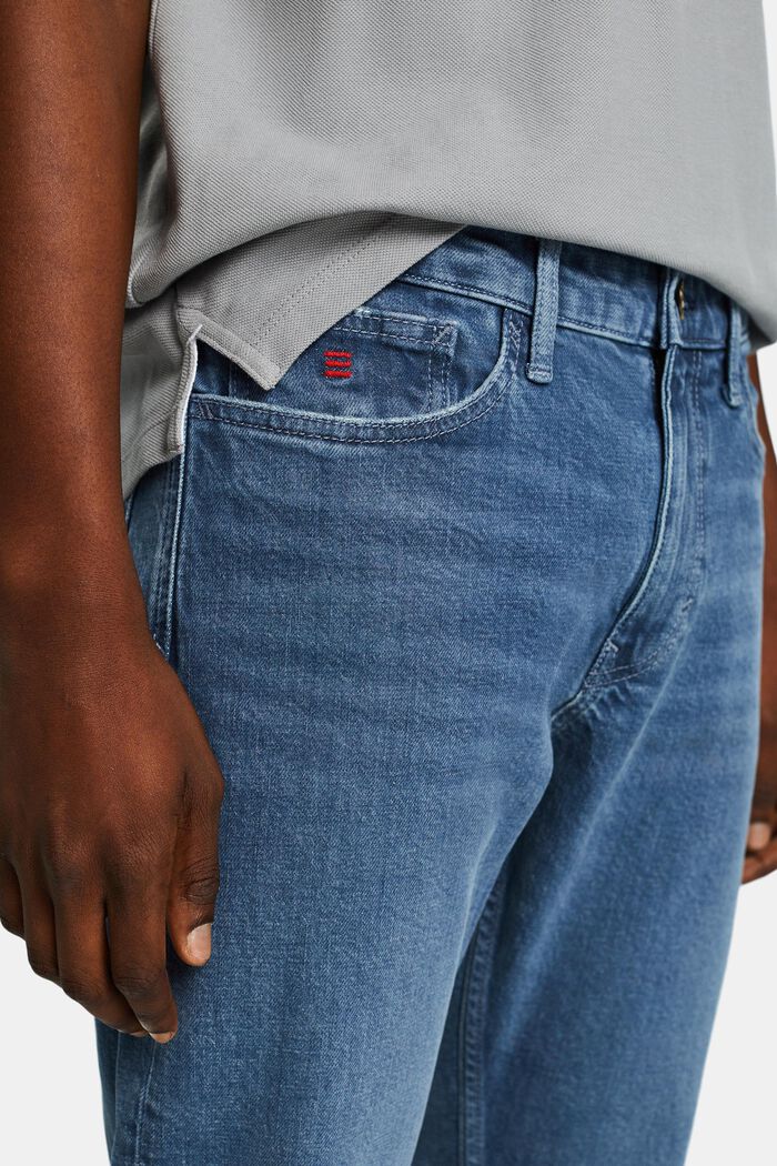 Slim džíny se střední výškou pasu, BLUE MEDIUM WASHED, detail image number 3