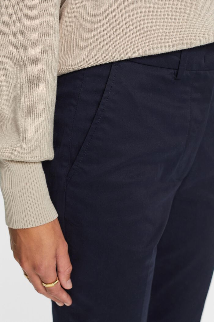 Kalhoty Slim Fit s vysokým pasem, NAVY, detail image number 2