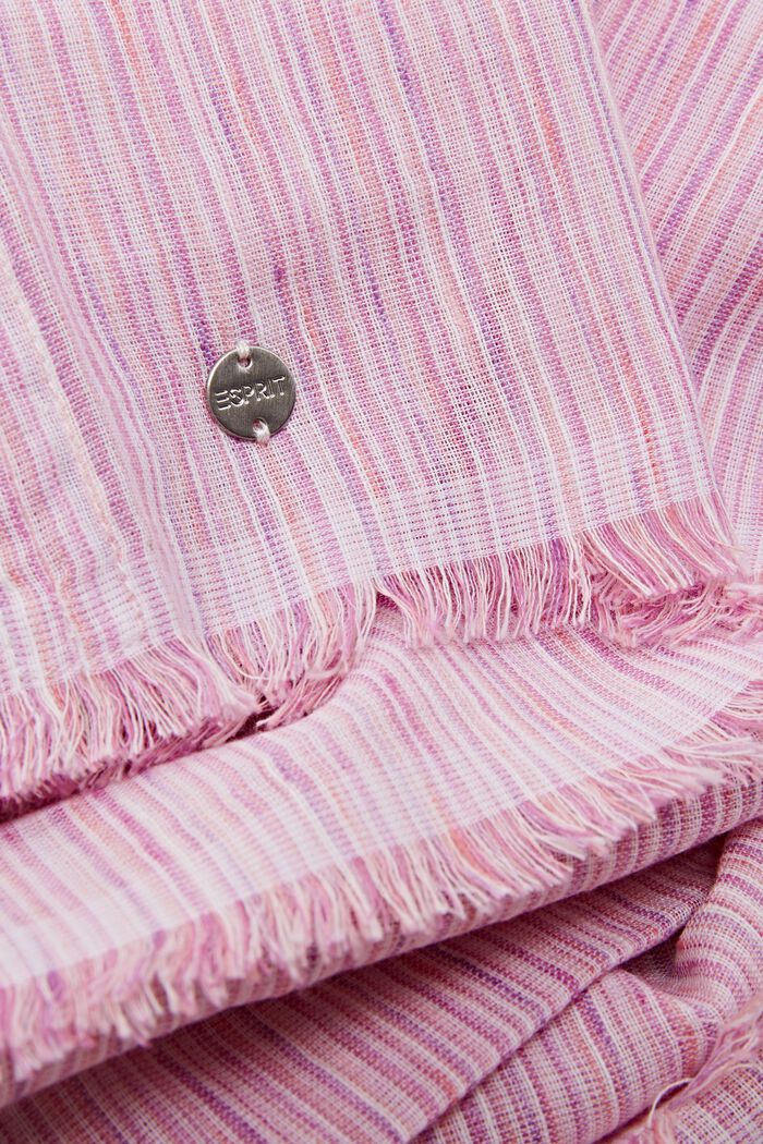 Potištěná šála s nezačištěnými okraji, PASTEL PINK, detail image number 1