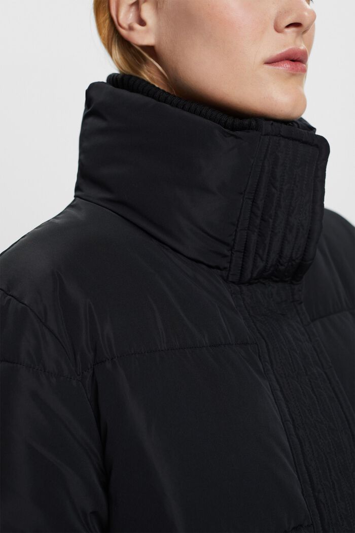 Péřový kabát, BLACK, detail image number 2