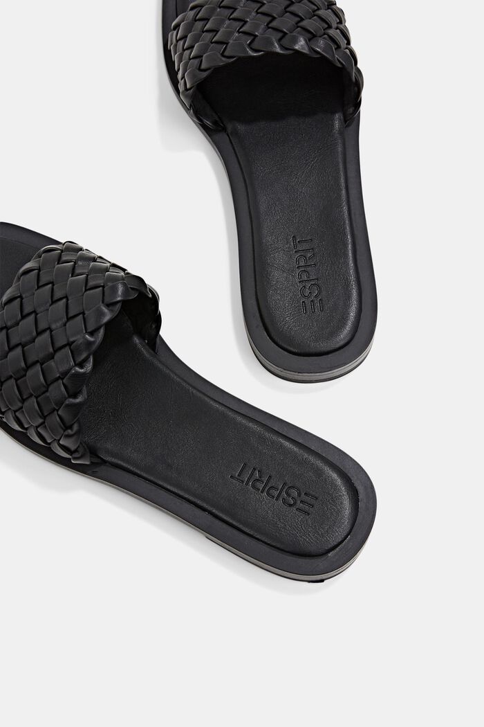 Sandály se splétanými pásky, BLACK, detail image number 5