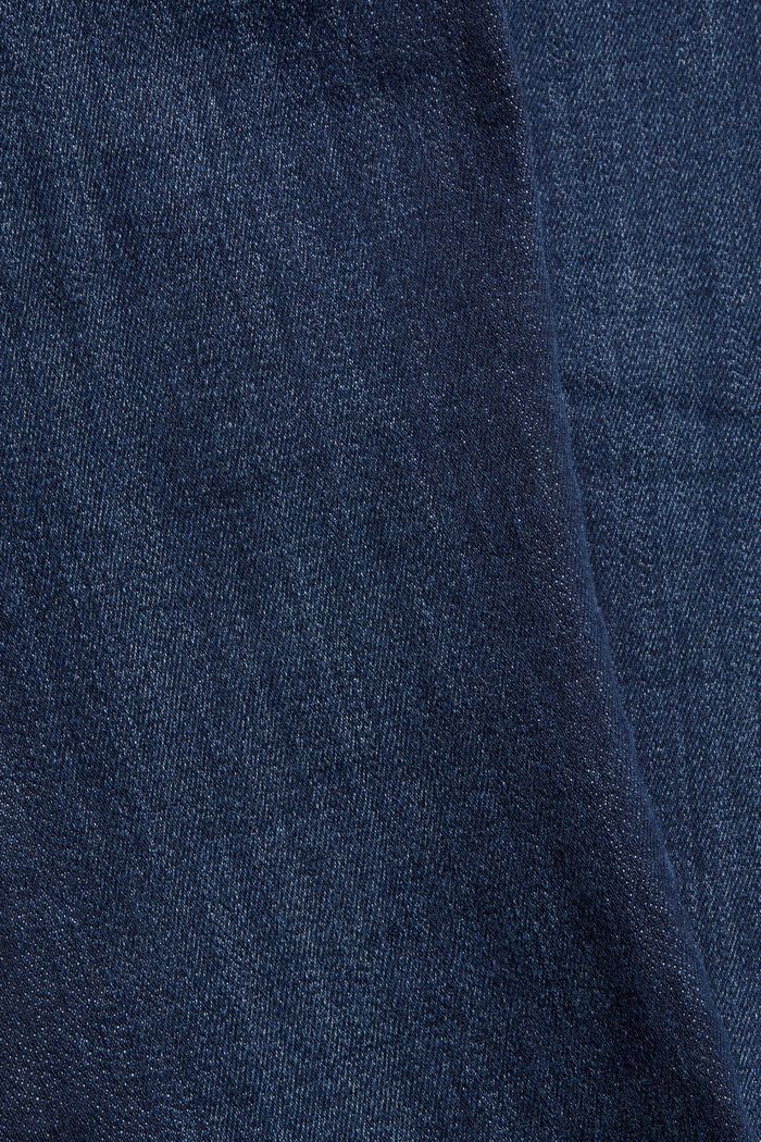 Strečové džíny z bavlněné směsi, BLUE DARK WASHED, detail image number 4