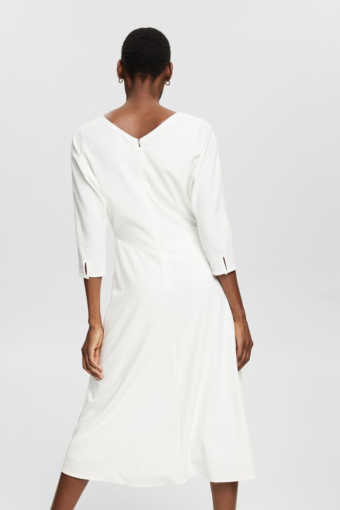 Šaty se špičatým výstřihem, OFF WHITE, detail image number 2