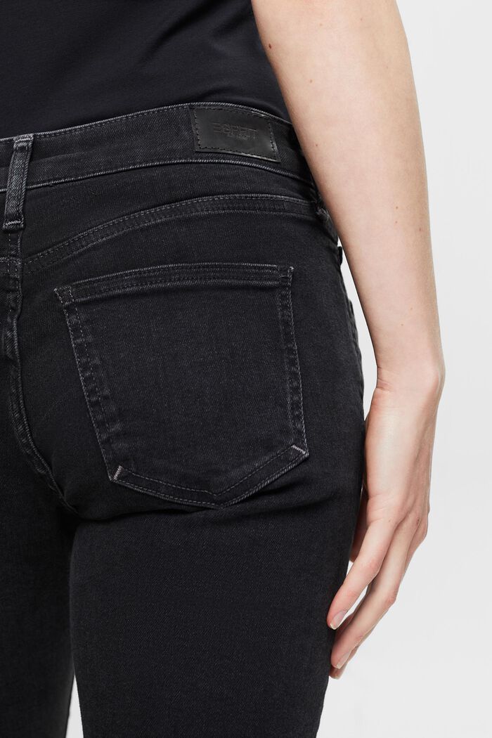 Slim džíny se střední výškou pasu, BLACK RINSE, detail image number 3
