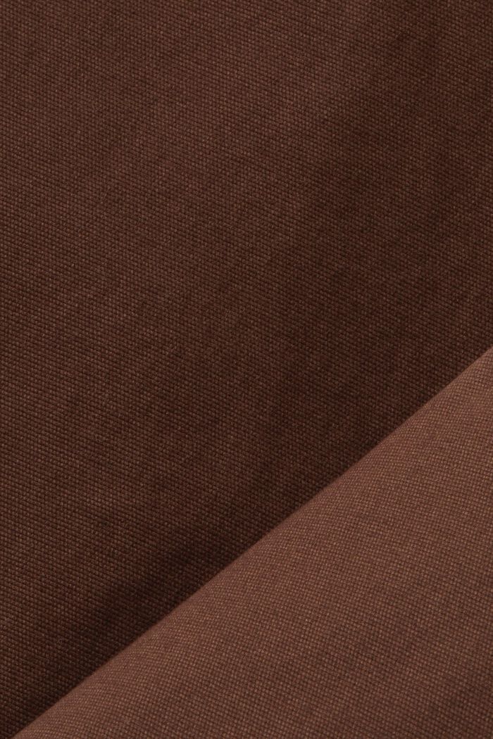 Kalhoty chino, strečová bavlna, DARK BROWN, detail image number 6