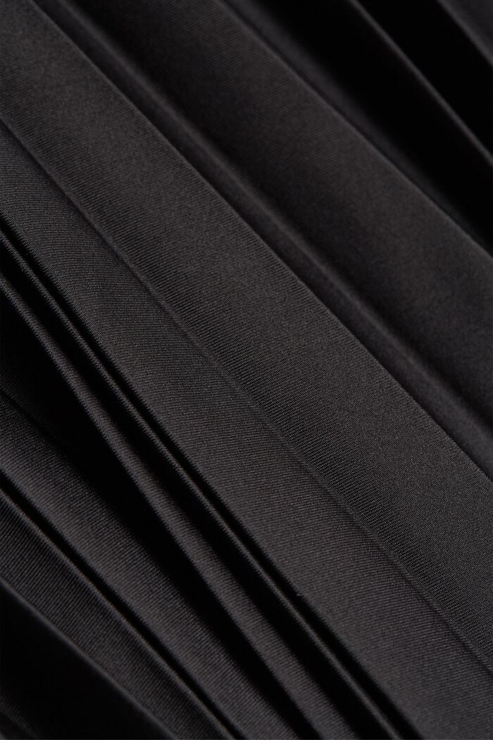 Z recyklovaného materiálu: plisovaná sukně s elastickým pasem, BLACK, detail image number 4