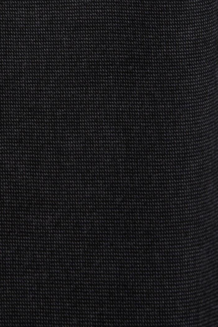 Chino kalhoty, počesaná tkanina, ANTHRACITE, detail image number 5